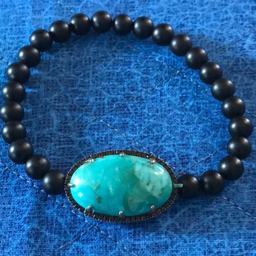Authentic Large Turquoise Bracelet - image 7